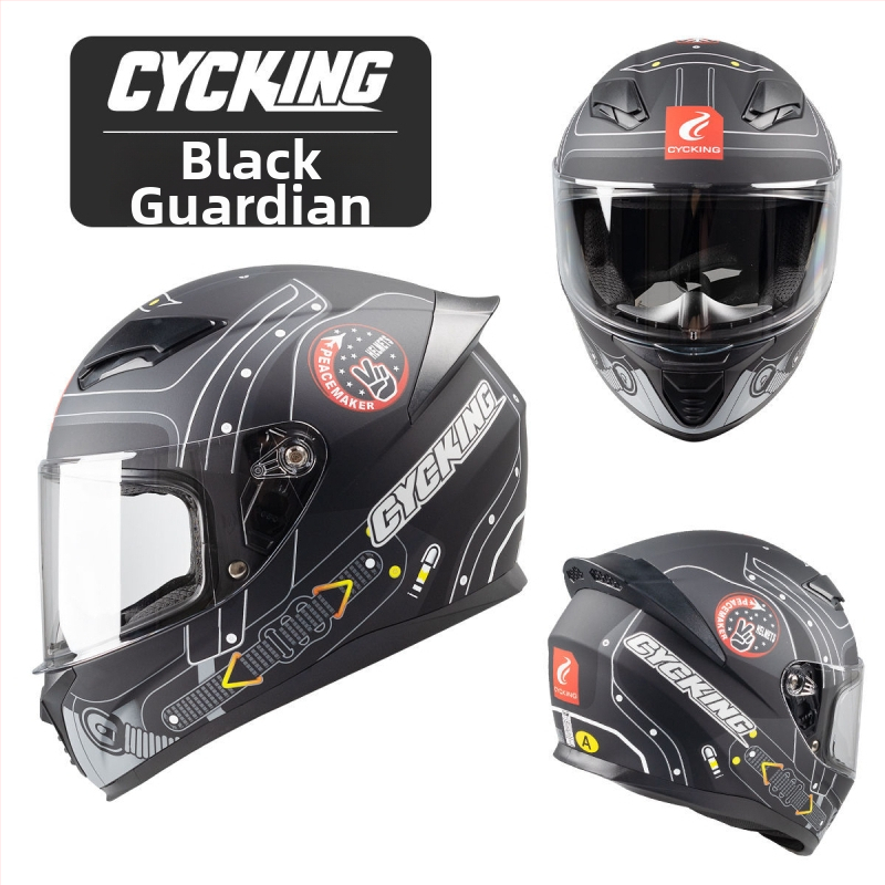 CYCKING kaciga za motocikl s punim licem, ABS materijal, 3C certifikacija, unisex, sve sezone