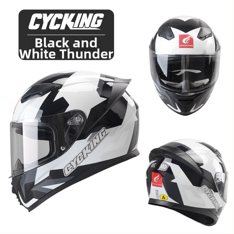 CYCKING kaciga za motocikl s punim licem, ABS materijal, 3C certifikacija, unisex, sve sezone