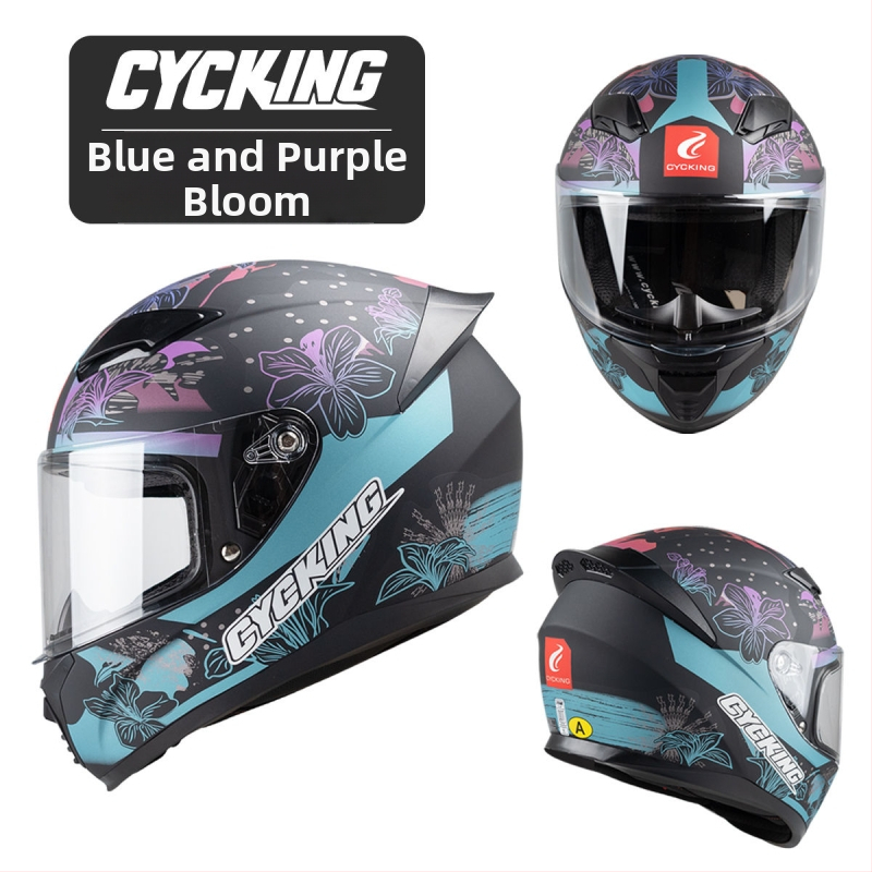 CYCKING kaciga za motocikl s punim licem, ABS materijal, 3C certifikacija, unisex, sve sezone