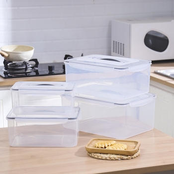 Plastična kutija za obrok s poklopcem, četvrtasti oblik, pogodna za mikrovalnu, kapacitet 0,8–5 L