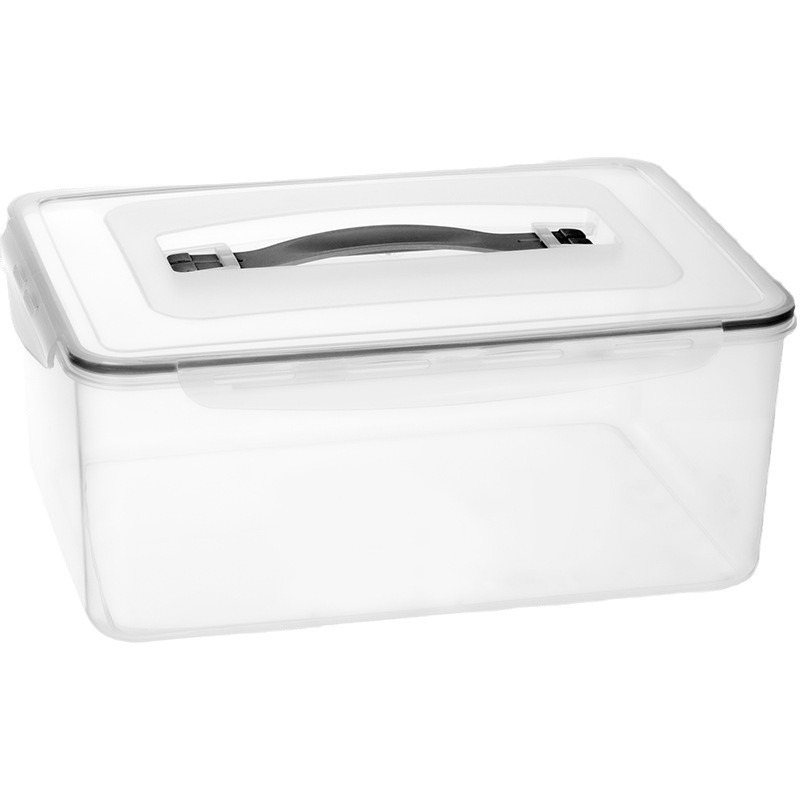 Plastična kutija za obrok s poklopcem, četvrtasti oblik, pogodna za mikrovalnu, kapacitet 0,8–5 L