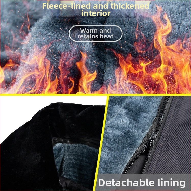 Vojenský zimný kabát s fleecovou podšívkou, hrubá izolácia, maskovací vzor, unisex