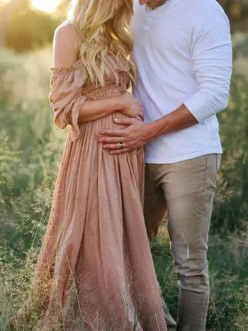 Рокля с 3/4 ръкави, 80-90% спандекс, А-линия, дълга пола, лято 2024