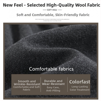 Пола за бременни от вълнен бленд, плисирана, средна дължина, едноцветна, зимен стил