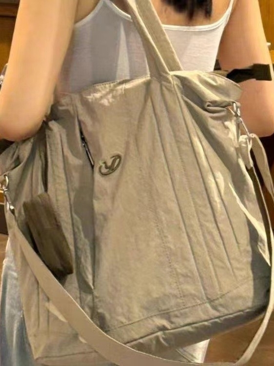 Tote torba od Oxford materijala, zatvarač, vodoravni kvadratni oblik, džep za telefon, podstava od poliestera