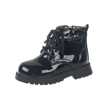 Dječje Martin gležnjače – umjetna koža, nizak dio potkoljenice, bočni zatvarač, gumeni đon, ležerni stil