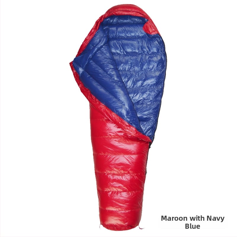 Υπερ-ελαφρύ υπνόσακος τεσσάρων εποχών για ενήλικες, μούμια στυλ, γέμισμα από λευκό πούπουλο πάπιας, επένδυση και ύφασμα από νάιλον 400T20D, βάρος 1,5 kg