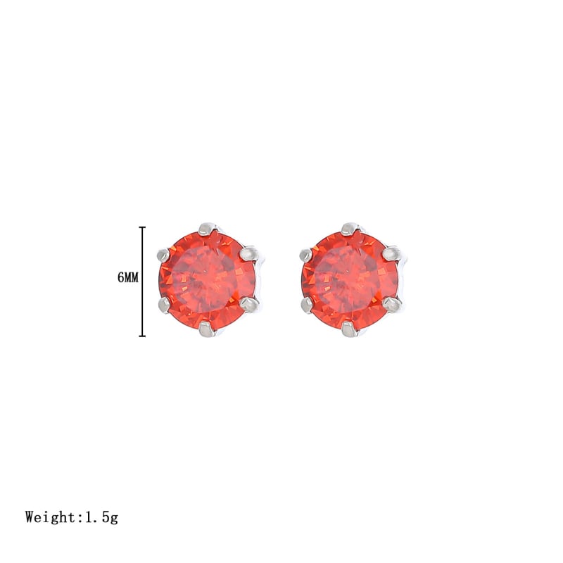 Обeци - титанова стомана, геометричен стил, електроплатина, марка Simani