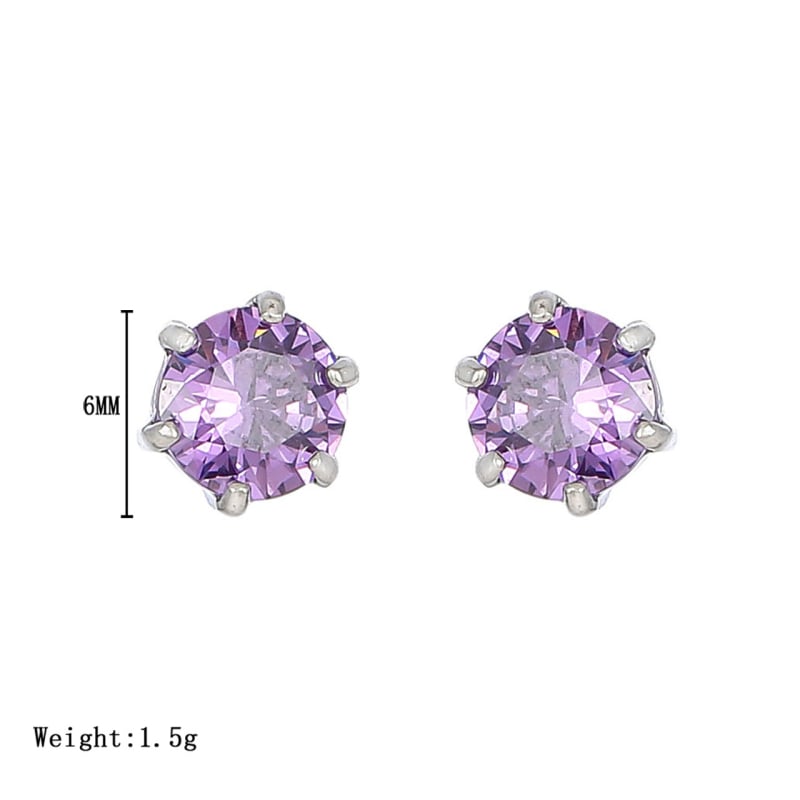 Обeци - титанова стомана, геометричен стил, електроплатина, марка Simani
