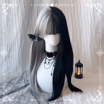 Cosplay wig za žene, duga kosa, vlakna otporna na temperaturu, strojno tkanje, podrijetlo: Kontinentalna Kina