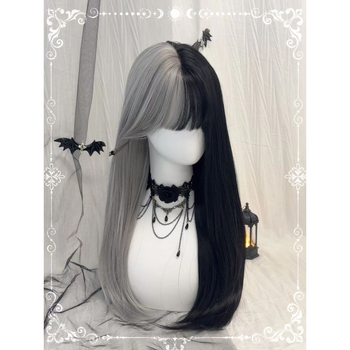 Cosplay wig za žene, duga kosa, vlakna otporna na temperaturu, strojno tkanje, podrijetlo: Kontinentalna Kina