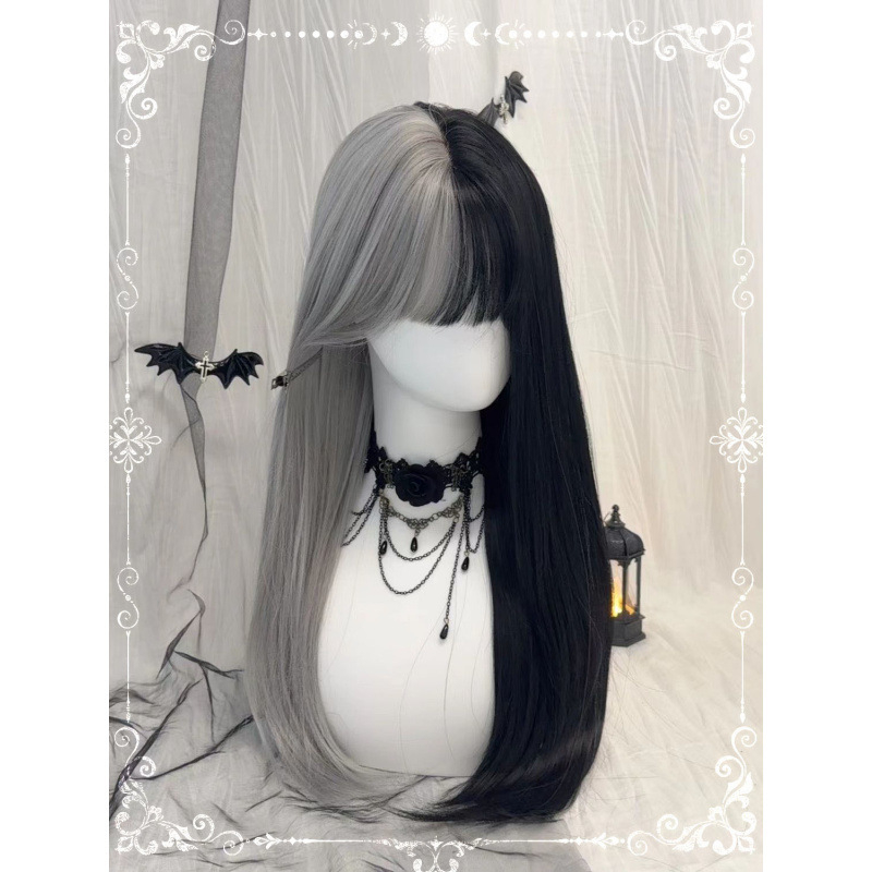 Cosplay wig za žene, duga kosa, vlakna otporna na temperaturu, strojno tkanje, podrijetlo: Kontinentalna Kina