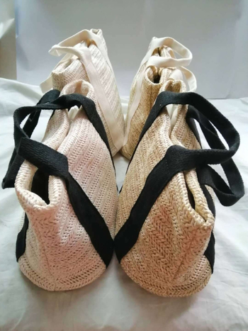 PE torba od slamnate tkanine, bucket bag, stil Fresh and Sweet, magnetsko zatvaranje