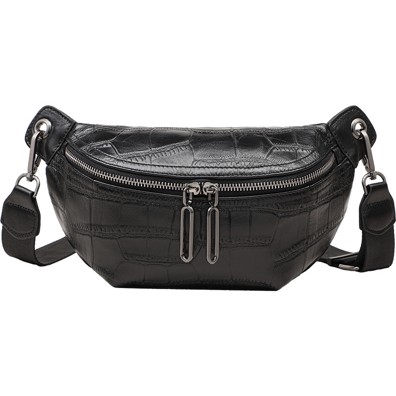 Crossbody torba • Ulični trend stil • ovčja koža + sintetička koža • zatvaranje na zip • Zima 2025