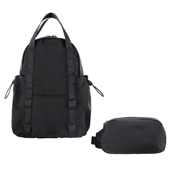 Ženski najlon ruksak u gradskom stilu, ultra lagan, dvostruka namjena crossbody i chest bag, zatvarač i unutarnji džepovi (zip džep, džep za telefon, džep za prijenosno računalo)