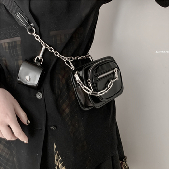 Crossbody torbica, PU, gradski stil, lokomotivan dizajn, horizontalni kvadratni oblik, zatvarač