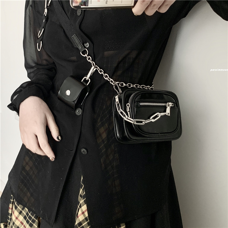Crossbody torbica, PU, gradski stil, lokomotivan dizajn, horizontalni kvadratni oblik, zatvarač