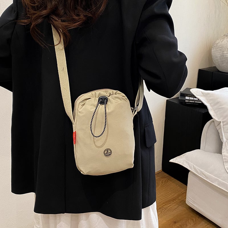 Torba za telefon s rastezljivom užadi — najlon, prozračna, otporna na habanje, podesiva crossbody naramenica
