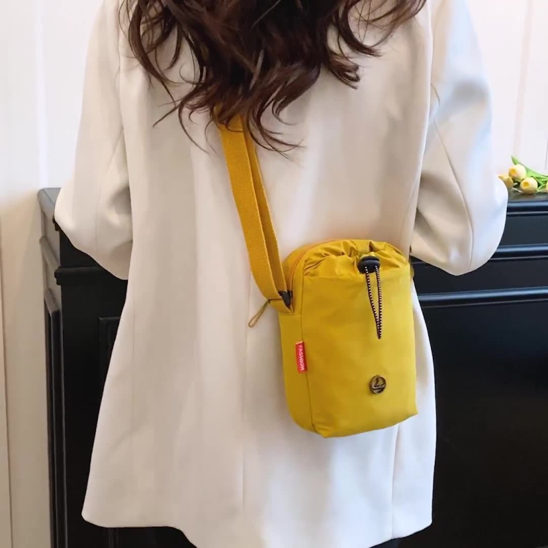 Torba za telefon s rastezljivom užadi — najlon, prozračna, otporna na habanje, podesiva crossbody naramenica