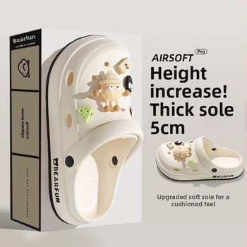 Crocs-stílusú EVA szandál, uniszex, EVA felsőrész és talp, talp vastagsága 2–3 cm, könnyű, csúszásmentes, vízálló