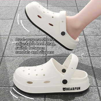 Crocs-stílusú EVA szandál, uniszex, EVA felsőrész és talp, talp vastagsága 2–3 cm, könnyű, csúszásmentes, vízálló