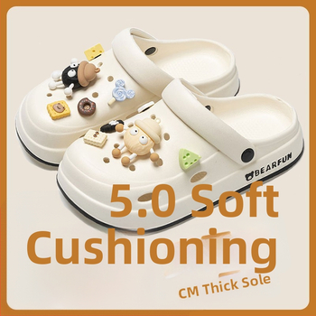 Crocs-stílusú EVA szandál, uniszex, EVA felsőrész és talp, talp vastagsága 2–3 cm, könnyű, csúszásmentes, vízálló