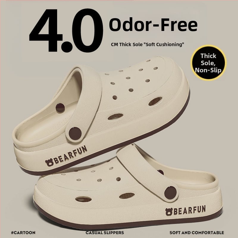 Crocs-stílusú EVA szandál, uniszex, EVA felsőrész és talp, talp vastagsága 2–3 cm, könnyű, csúszásmentes, vízálló