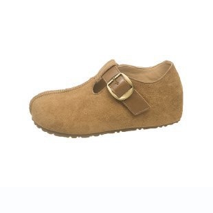 Sandale s debelim potplatom u Birkenstock stilu, Slip-On, zaobljeni nos, gornji dio: super vlakno, đon: guma, bez uloška