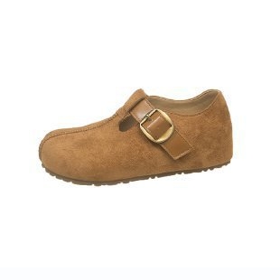 Sandale s debelim potplatom u Birkenstock stilu, Slip-On, zaobljeni nos, gornji dio: super vlakno, đon: guma, bez uloška