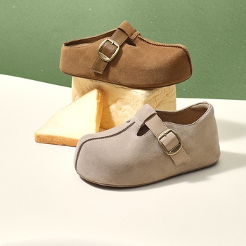 Sandale s debelim potplatom u Birkenstock stilu, Slip-On, zaobljeni nos, gornji dio: super vlakno, đon: guma, bez uloška