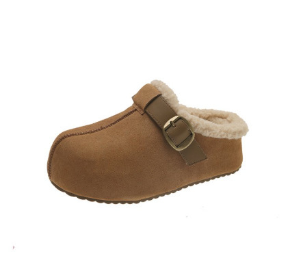 Sandale s debelim potplatom u Birkenstock stilu, Slip-On, zaobljeni nos, gornji dio: super vlakno, đon: guma, bez uloška