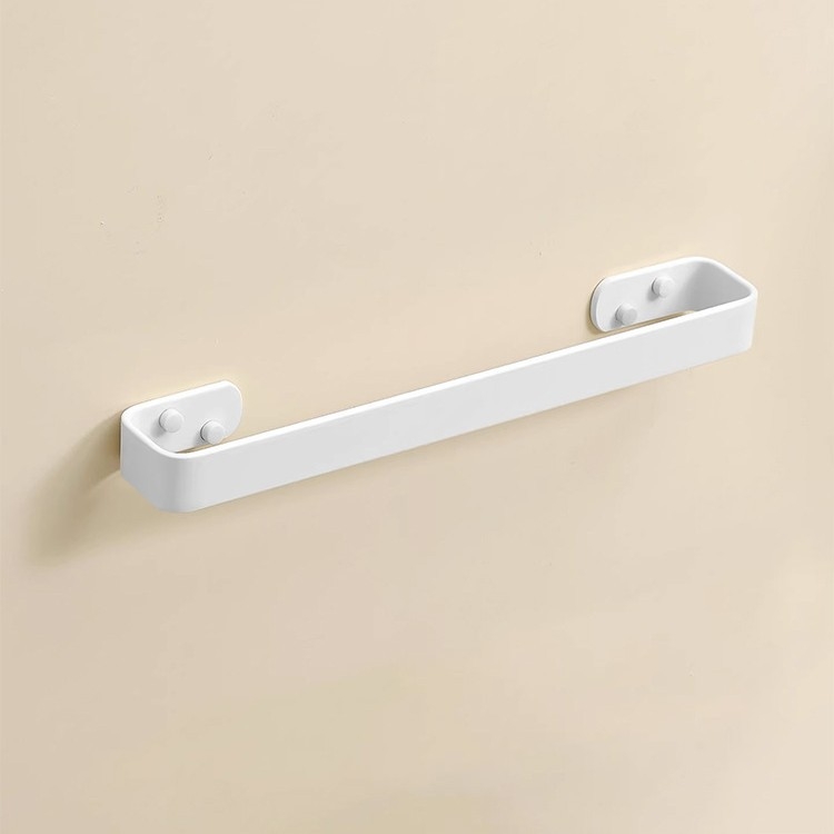 Držač za ručnike u kupaonici od aluminija visoke razine, anodiziran, moderni minimalistički stil, jednostruka konstrukcija, nosivost 5 kg