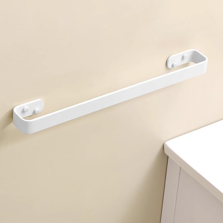 Držač za ručnike u kupaonici od aluminija visoke razine, anodiziran, moderni minimalistički stil, jednostruka konstrukcija, nosivost 5 kg