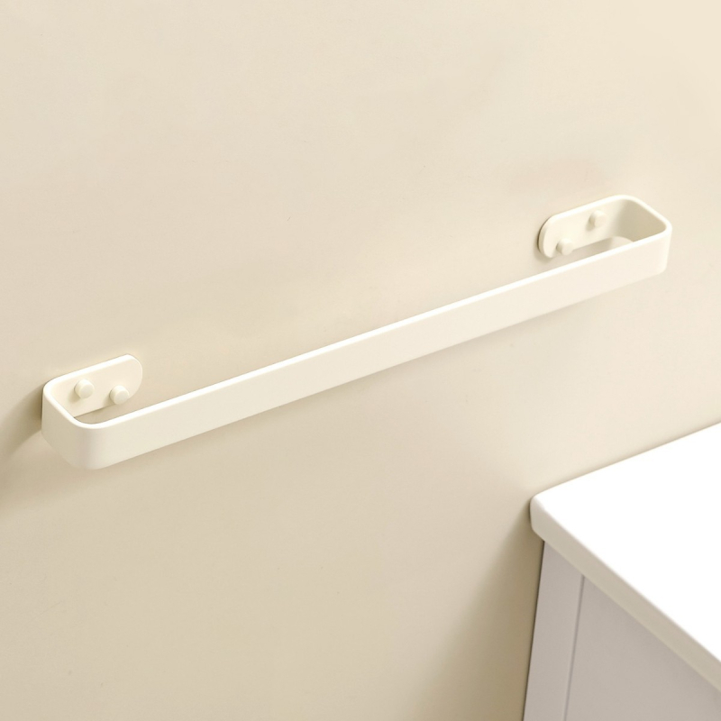 Držač za ručnike u kupaonici od aluminija visoke razine, anodiziran, moderni minimalistički stil, jednostruka konstrukcija, nosivost 5 kg