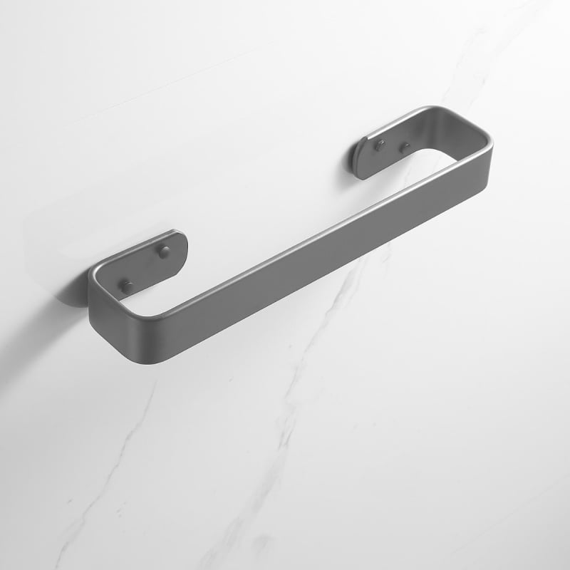 Držač za ručnike u kupaonici od aluminija visoke razine, anodiziran, moderni minimalistički stil, jednostruka konstrukcija, nosivost 5 kg