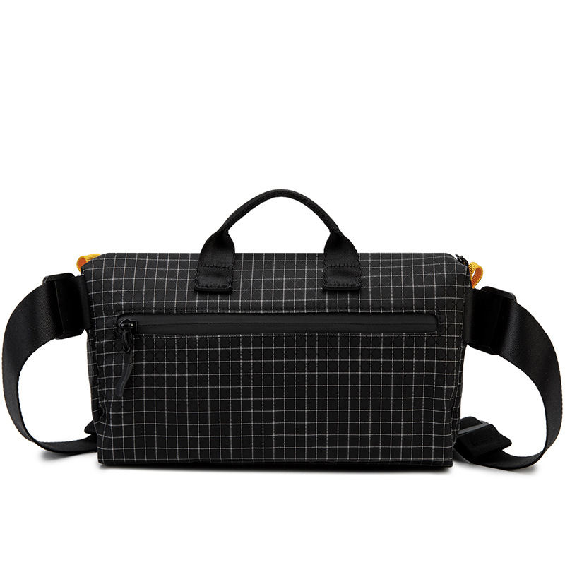 LED pojas torbica sa geometrijskim uzorkom, poliester, SPOTLED aplikacija za outdoor sportove
