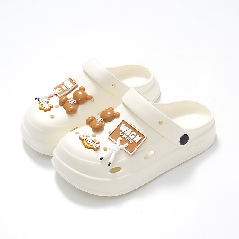 Női EVA szandál lyuk mintás, vastag talppal, csúszásmentes, 2025 nyár