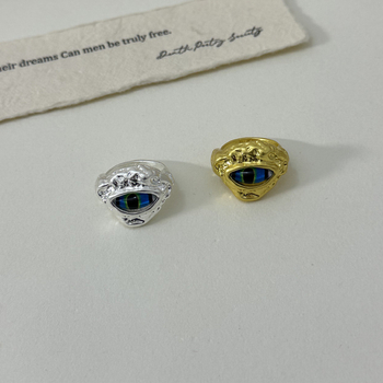 Set prstenova Eye-Nose-Lip s pet funkcija, metal, elektropliranje, unisex, ljeto 2025