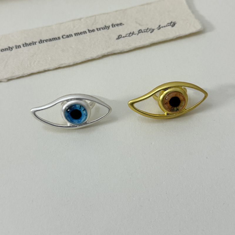 Set prstenova Eye-Nose-Lip s pet funkcija, metal, elektropliranje, unisex, ljeto 2025