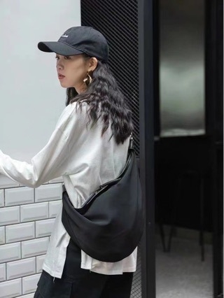 Crossbody torba od Oxford tkanine i platna, velika kapaciteta, žena, dumpling stil