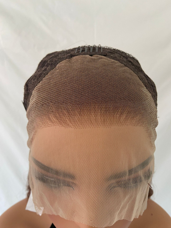 Перука с предна дантела, естествен стил, термоустойчиви синтетични влакна, за жени