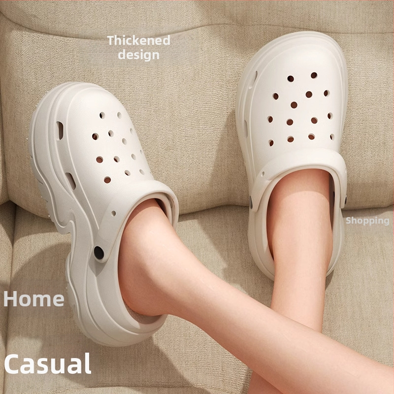 Női Crocs-stílusú szandál 7 cm vastag talppal, EVA anyagból, csúszásmentes, szagtalan, nyári strandpapucs 2025