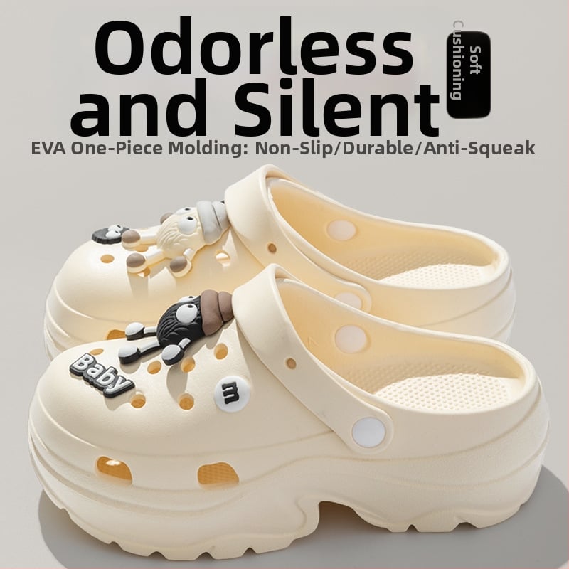 Női Crocs-stílusú szandál 7 cm vastag talppal, EVA anyagból, csúszásmentes, szagtalan, nyári strandpapucs 2025