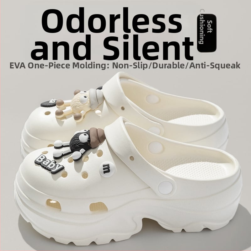 Női Crocs-stílusú szandál 7 cm vastag talppal, EVA anyagból, csúszásmentes, szagtalan, nyári strandpapucs 2025