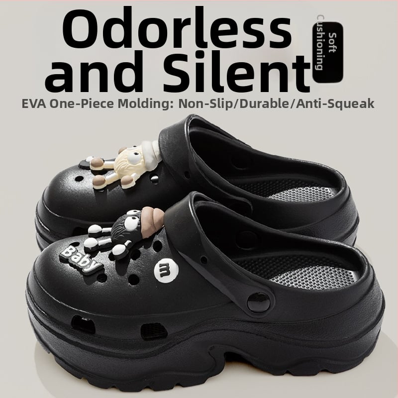 Női Crocs-stílusú szandál 7 cm vastag talppal, EVA anyagból, csúszásmentes, szagtalan, nyári strandpapucs 2025