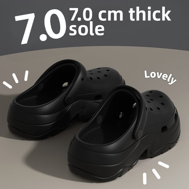 Női Crocs-stílusú szandál 7 cm vastag talppal, EVA anyagból, csúszásmentes, szagtalan, nyári strandpapucs 2025