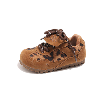 Dječje tenisice s leopard printom u korejskom stilu, kopčanje na Velcro, gornji dio od telećeg velura, potplat od sintetičke gume, unisex