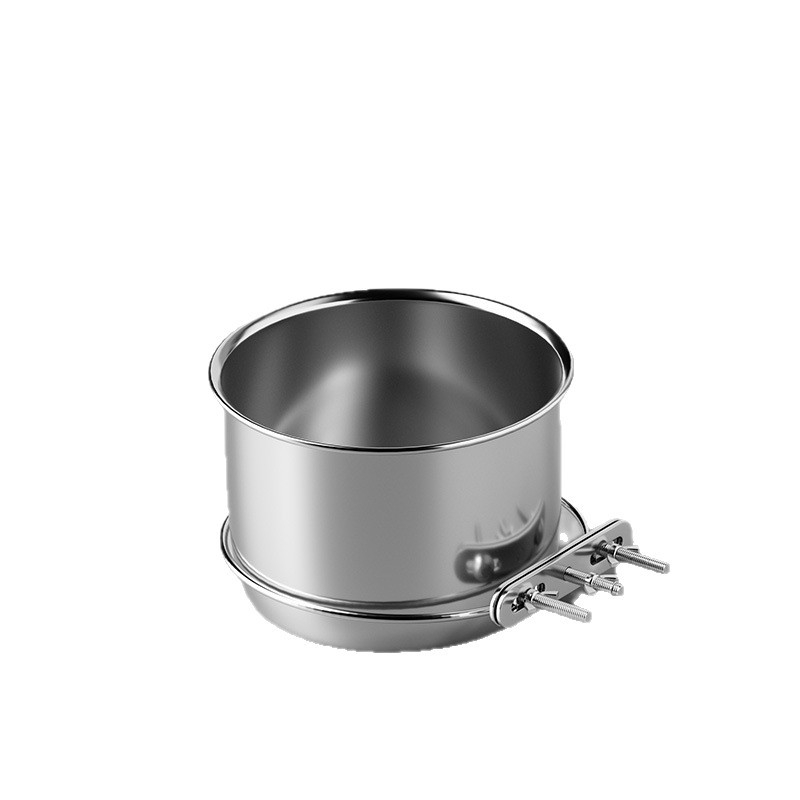 3143 Függő etető tál rozsdamentes acélból, anti-spill dizájn, kutyák és macskák számára