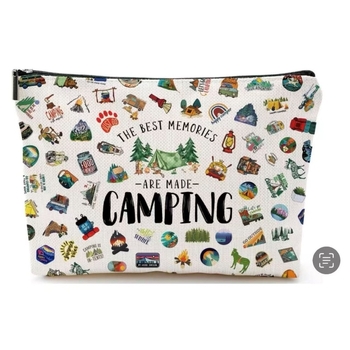 Козметична и съхранителна чанта — минималистичен стил, ленено платно, PU подплата, разширяем капацитет, унисекс