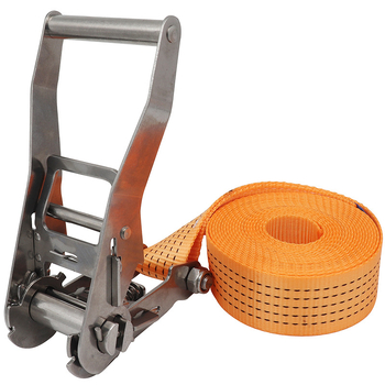 Trump 304 rozsdamentes acélból készült feszítő horog nélkül rakományhevederhez, körkörös rögzítésre alkalmas